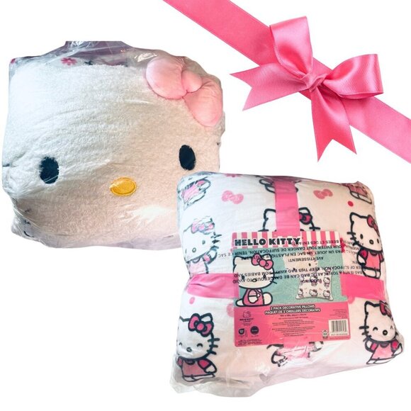 🆕🎀 Hello Kitty 2-Pack Decorative Pillows - Picture 1 of 7